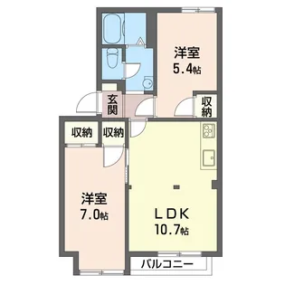 ボナール・ユキ【2階】の間取り