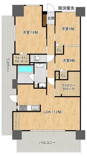 ヴェルディ東朝日町【5階】の間取り