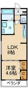 グラシアスコート豊野町【2階】の間取り