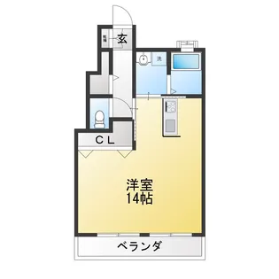 スカイマンション【3階】の間取り
