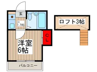 エイブル東浦和【1階】の間取り