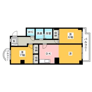 御棚町ヒルズ【3階】の間取り