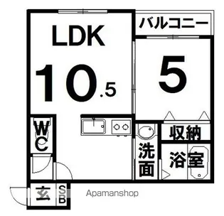 グレイスレクシア【1階】の間取り