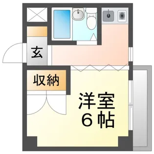 R&E関大前マンション【2階】の間取り