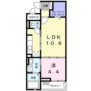 ミミエデン仲畑【2階】の間取り