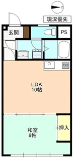 タウンハイツ花田【3階】の間取り