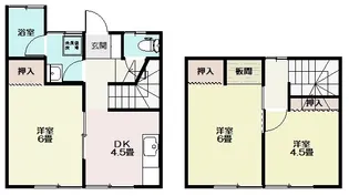 プルメリア2号棟(小名浜岡小名)の間取り