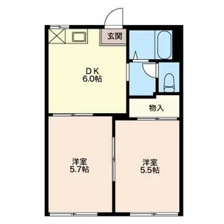 ファミールK【1階】の間取り