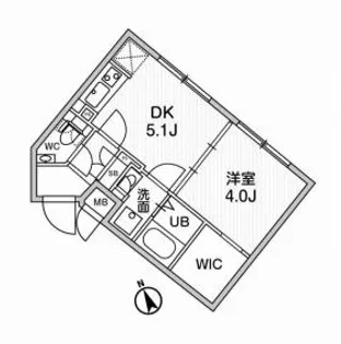 ルネサンスコート桜新町【2階】の間取り