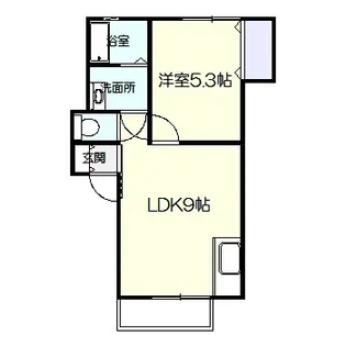 サガンK1【1階】の間取り
