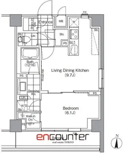ザ・パークハビオ高円寺【3階】の間取り