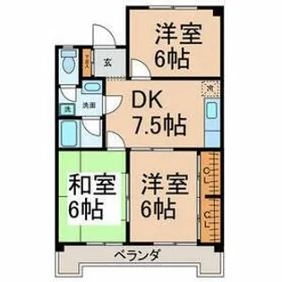ハイツサイキ【3階】の間取り