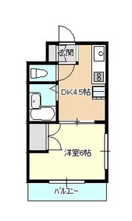 長谷川マンション【2階】の間取り