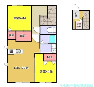 プルメリア【2階】の間取り