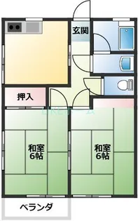サンハイツ【1階】の間取り