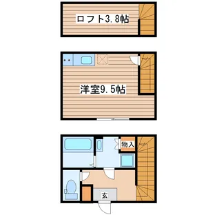 アステラス北四番丁【1階】の間取り