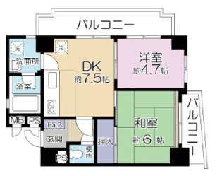 下落合ハウス【5階】の間取り