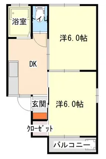 舘山寺レイクサイドハイツ【2階】の間取り