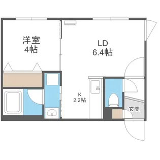 Cardano East【4階】の間取り