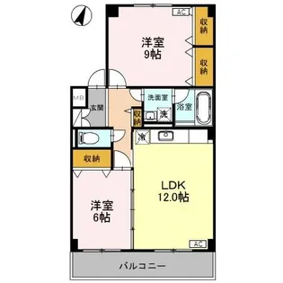 グレイスフル近江【2階】の間取り