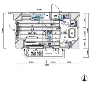 メインステージ白金II【4階】の間取り