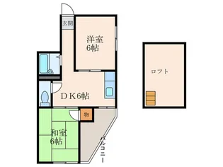 泰中ハイツ【2階】の間取り