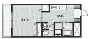 シャトー瑠璃【1階】の間取り
