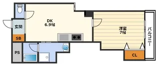 クレイルタワー【12階】の間取り