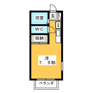 コーポ千日原【1階】の間取り