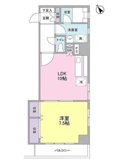 那須ハイライズ【5階】の間取り