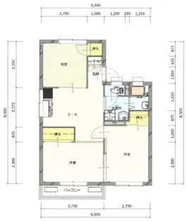 コーポ飛鳥【2階】の間取り