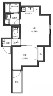 D porta viola【2階】の間取り