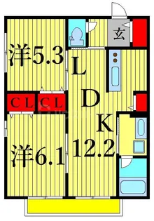 イレブン【2階】の間取り