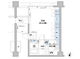 ガーデニエール砧レジデンス【5階】の間取り