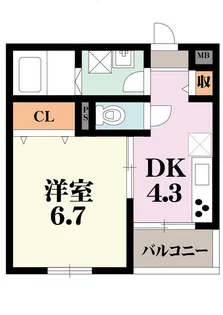 OrientCity戎之町東【1階】の間取り