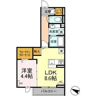 エクセリア上鷺宮II【3階】の間取り