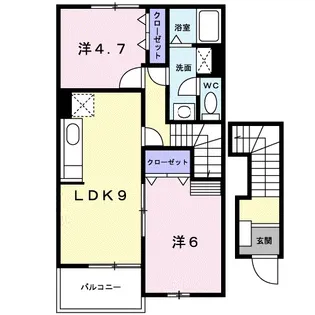ラフィーネ A【2階】の間取り