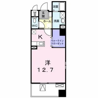 アヴニール山手【1階】の間取り
