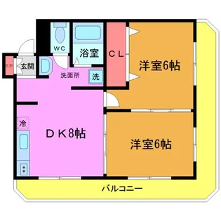 メゾンドアーリー【1階】の間取り