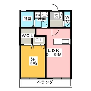 MAISON OGINO【1階】の間取り