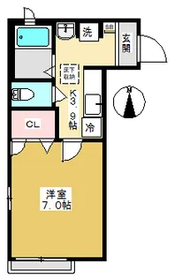 ベルハイム【1階】の間取り