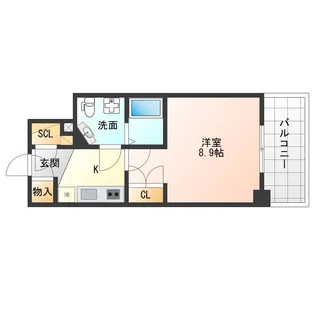 セレニテ甲子園II【4階】の間取り