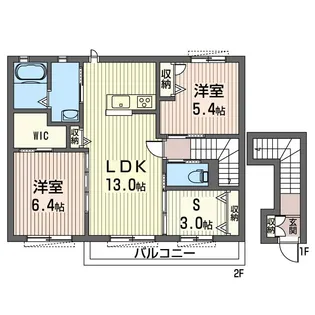 ヴィア・ラッテア B【2階】の間取り