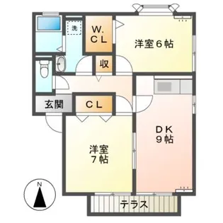 サンフローラ【1階】の間取り