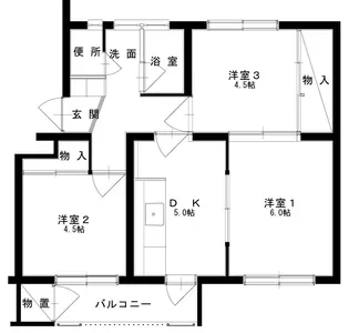 JK3若槻【4階】の間取り