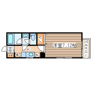 リュミエ旭ヶ丘【1階】の間取り