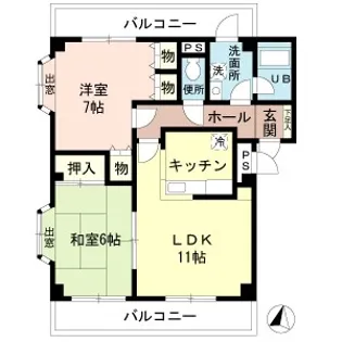 イデアルT・I【3階】の間取り