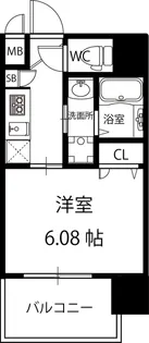 パークヒルズ天保山Moe【8階】の間取り