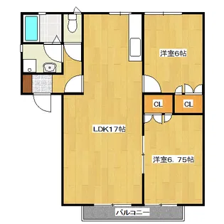 ベルデ高石A棟【2階】の間取り
