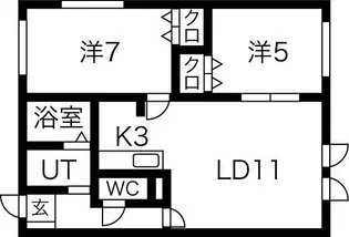 エリザベート菊水【3階】の間取り